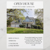 Open House Property Listing Real Estate Flyer (Voorkant)