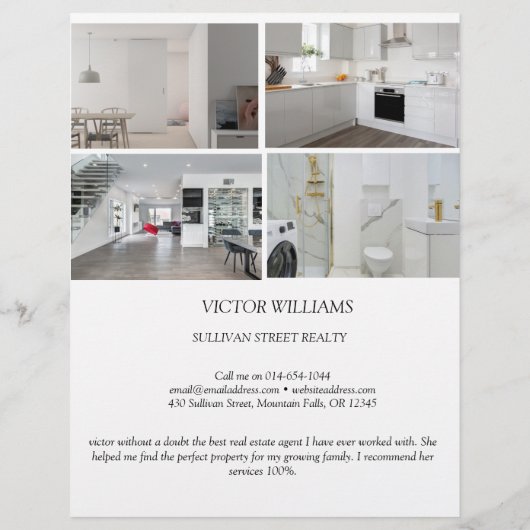 Open House Property Listing Real Estate Flyer (Achterkant)