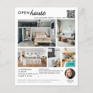 Open House Real Estate Just Listening Photo Flyer