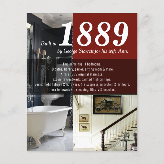 Open House Real Estate Realtor Flyer (Achterkant)