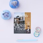 Open House Real Estate Realtor Flyer (Enkel)