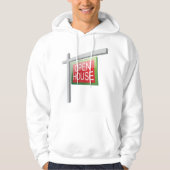 Open House Real Estate Sign Mannen Hoodie (Voorkant)