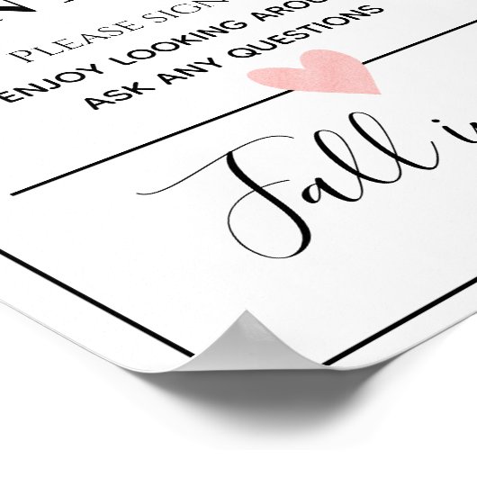 Open House Real Estate Sign Poster (Hoek)