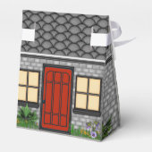 Open House Realty Company House Pinch Box Favors Bedankdoosjes (Achterkant)