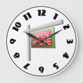 Open House Sign-klok Grote Klok (Voorkant)