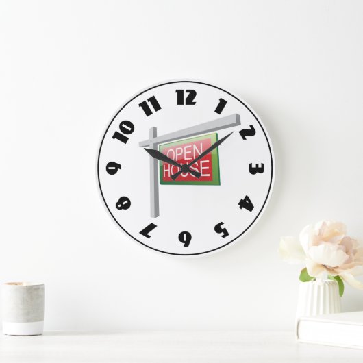 Open House Sign-klok Grote Klok (Huis)