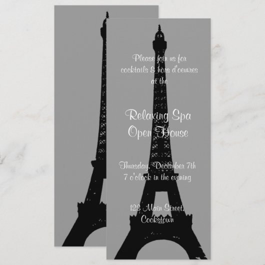 Open House Smokey Grey Evening in Parijs Kaart (Voorkant / Achterkant)