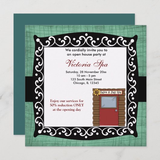 Open House Spa Business Kaart (Voorkant / Achterkant)