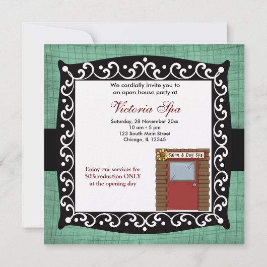 Open House Spa Business Kaart (Voorkant)