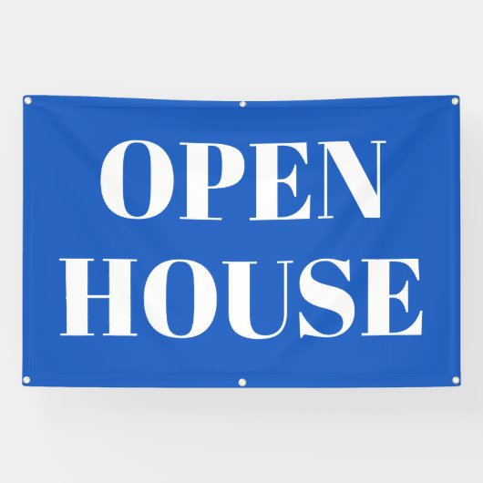OPEN HOUSE-spandoek Spandoek (Horizontaal)
