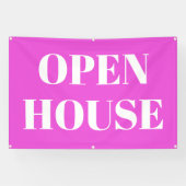 OPEN HOUSE-spandoek Spandoek (Horizontaal)