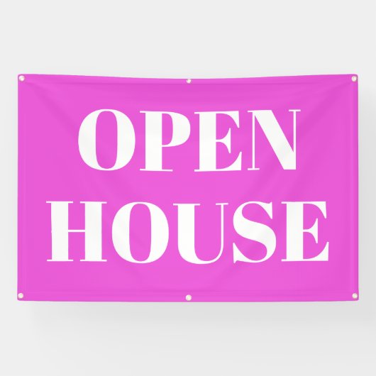 OPEN HOUSE-spandoek Spandoek (Horizontaal)