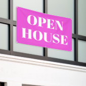 OPEN HOUSE-spandoek Spandoek (Buitenkant Gebouw)