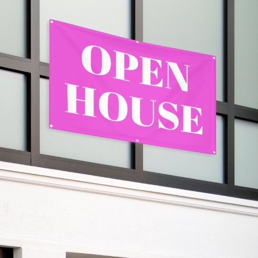 OPEN HOUSE-spandoek Spandoek (Buitenkant Gebouw)