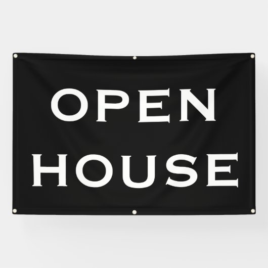OPEN HOUSE-spandoek Spandoek (Horizontaal)