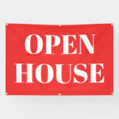 OPEN HOUSE-spandoek Spandoek (Horizontaal)