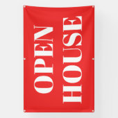 OPEN HOUSE-spandoek Spandoek (Verticaal)