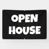 OPEN HOUSE-spandoek Spandoek (Horizontaal)