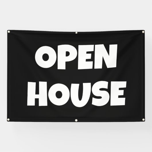 OPEN HOUSE-spandoek Spandoek (Horizontaal)