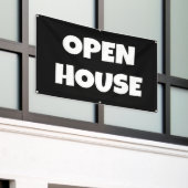 OPEN HOUSE-spandoek Spandoek (Buitenkant Gebouw)