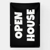 OPEN HOUSE-spandoek Spandoek (Verticaal)