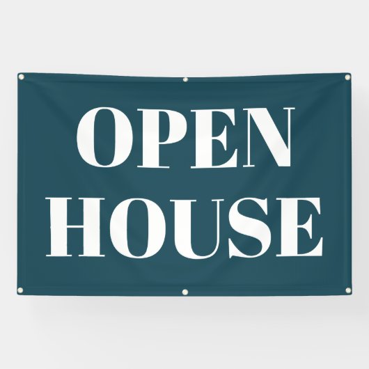 OPEN HOUSE-spandoek Spandoek (Horizontaal)