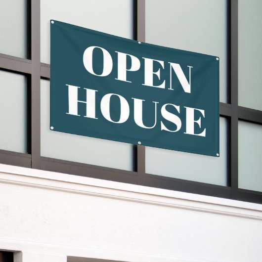 OPEN HOUSE-spandoek Spandoek (Buitenkant Gebouw)