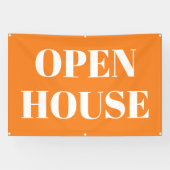 OPEN HOUSE-spandoek Spandoek (Horizontaal)