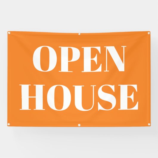 OPEN HOUSE-spandoek Spandoek (Horizontaal)