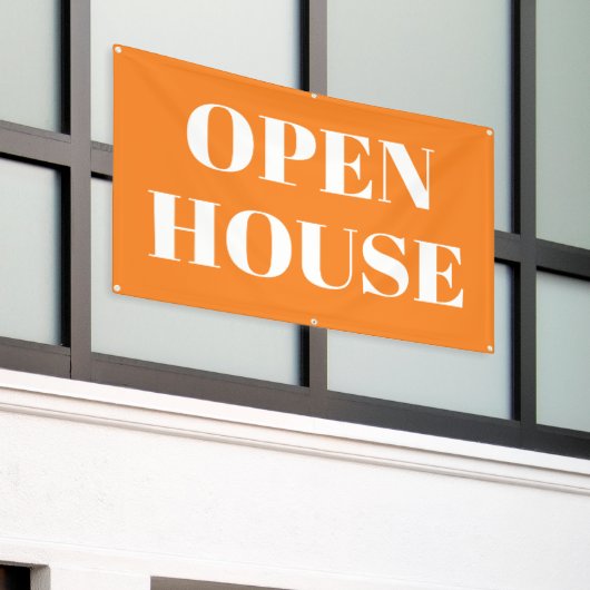 OPEN HOUSE-spandoek Spandoek (Buitenkant Gebouw)