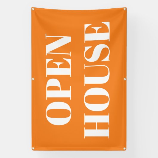 OPEN HOUSE-spandoek Spandoek (Verticaal)