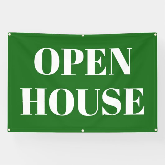 OPEN HOUSE-spandoek Spandoek (Horizontaal)