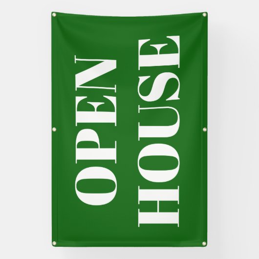 OPEN HOUSE-spandoek Spandoek (Verticaal)