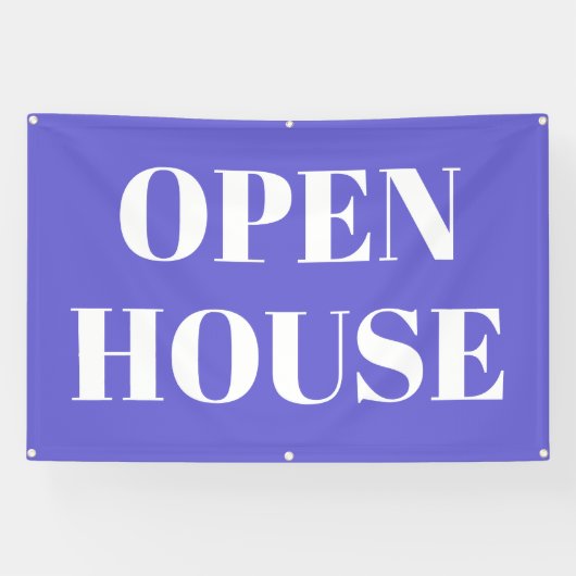 OPEN HOUSE-spandoek Spandoek (Horizontaal)