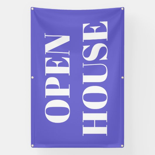 OPEN HOUSE-spandoek Spandoek (Verticaal)