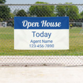 Open House Today Blue and White Agent Name Number Spandoek (Insitu)