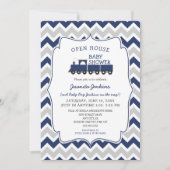 Open House Train Baby shower Uitnodiging (Voorkant)