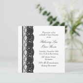 Open House White French Lace Kaart (Staand voorkant)