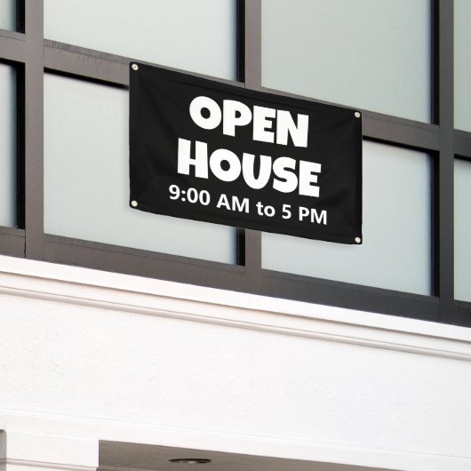 OPEN HUIS Aangepaste banner (Buitenkant Gebouw)