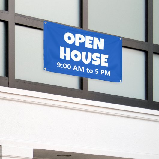 OPEN HUIS Aangepaste banner (Buitenkant Gebouw)