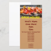 OPEN HUIS! Aankondiging Evenement Uitnodigingskaar (Voorkant / Achterkant)