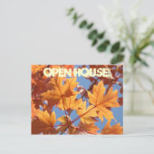 OPEN HUIS! ansichtkaarten Uitnodigingen Evenemente (Staand voorkant)