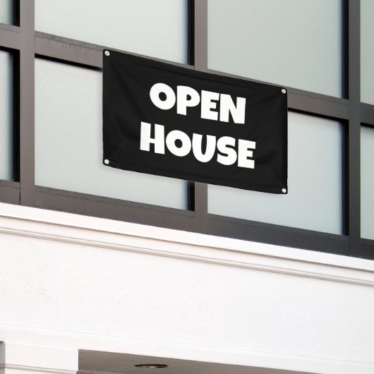 OPEN HUIS Banner (Buitenkant Gebouw)