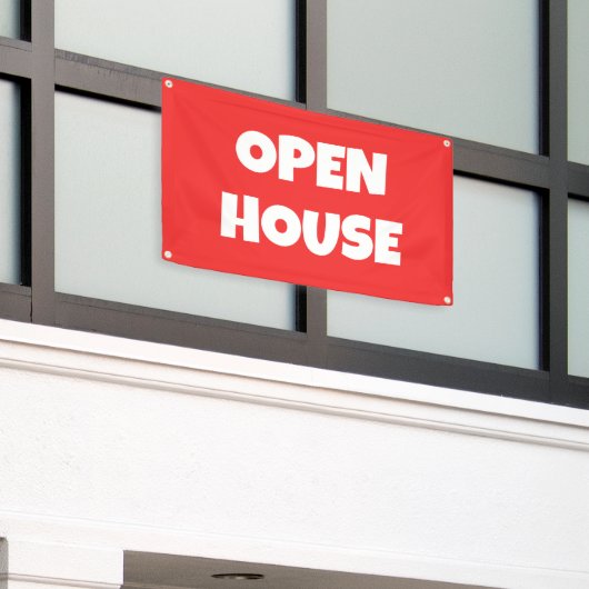 OPEN HUIS Bright Banner (Buitenkant Gebouw)