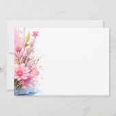 Open Huis Bunny's Wonderland Baby shower Kaart (Achterkant)