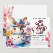 Open Huis Bunny's Wonderland Baby shower Kaart (Voorkant / Achterkant)