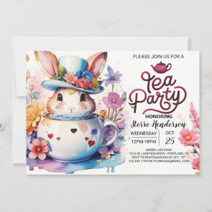 Open Huis Bunny's Wonderland Baby shower Kaart