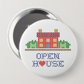 Open Huis Button (Voorkant /achterkant)