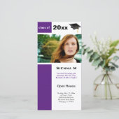 Open Huis Diploma-uitreiking (Donker Orkidee) (Staand voorkant)