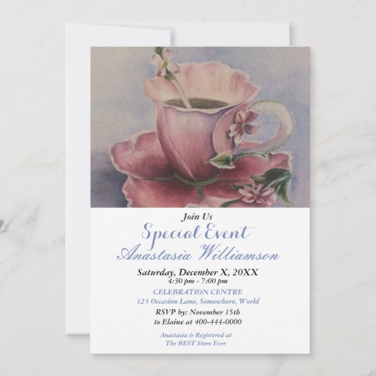 OPEN HUIS FEEST EVENT UITNODIGEN KAART (Voorkant)